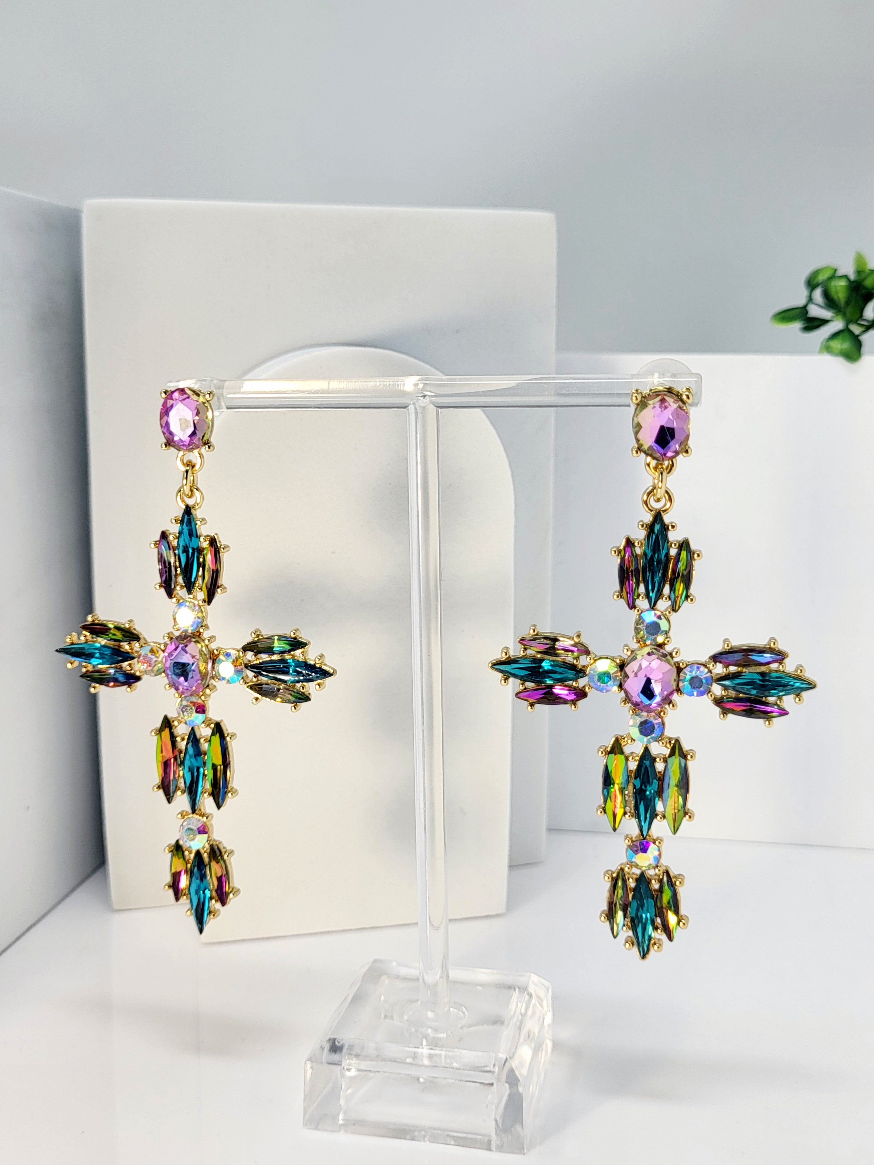 All Beauty Cross Earrings